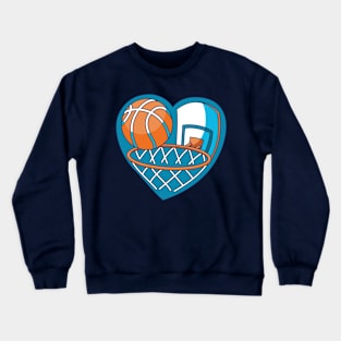 I love basketball Crewneck Sweatshirt